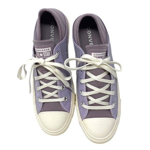 Converse Chuck Taylor Crush Heel Mule Sneakers Women's Low Violet Canvas A03503F - Picture 5 of 10